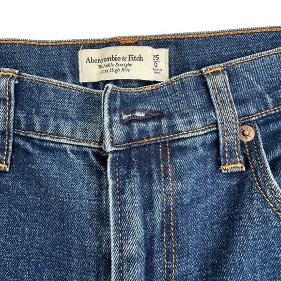 Abercrombie & Fitch The Ankle Straight Ultra High Rise 25 - Picture 7 of 10